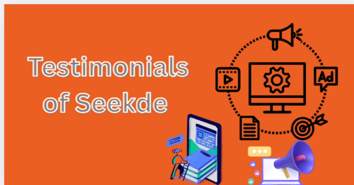 Learners sharing testimonials about their positive experiences with Seekde’s online learning platform.