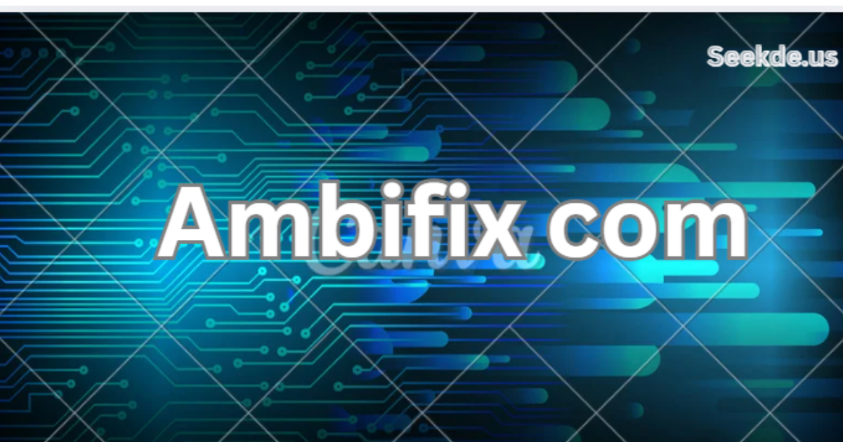 Ambifix com digital platform overview showing simple interface and online access