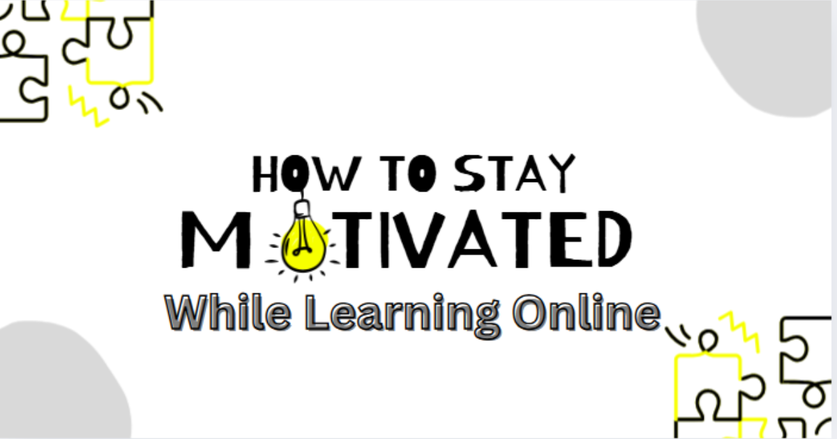 Learner staying motivated while studying online with a structured routine and progress tracking tools.